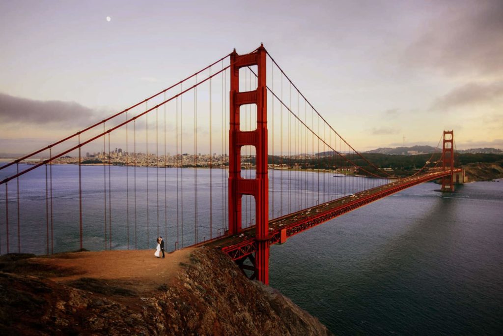 Golden Gate Bridge wedding