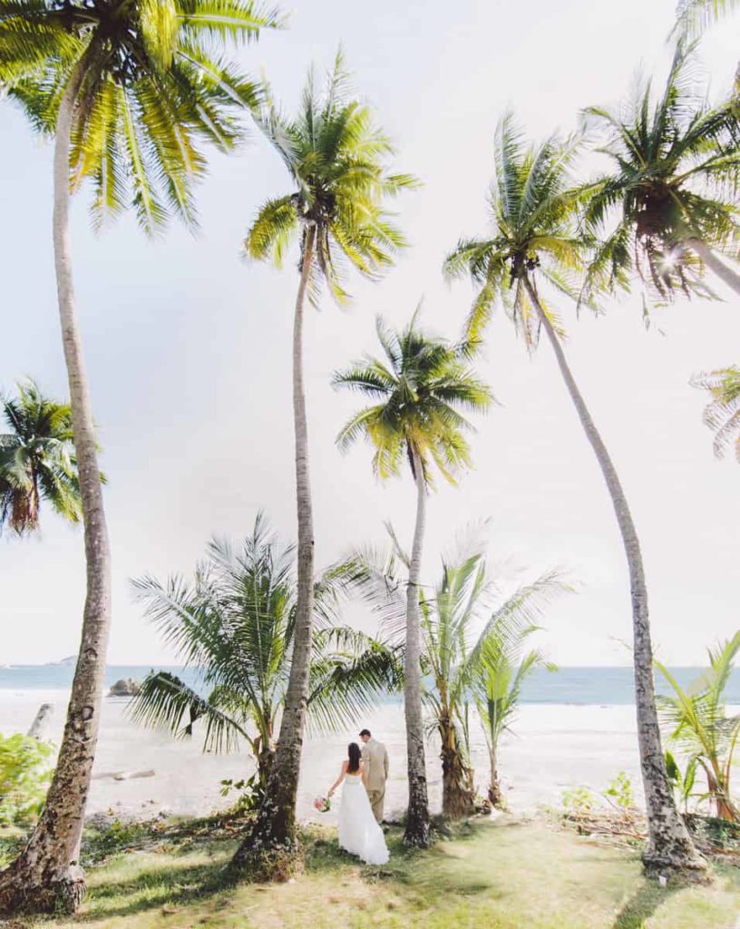 Costa rica beach wedding