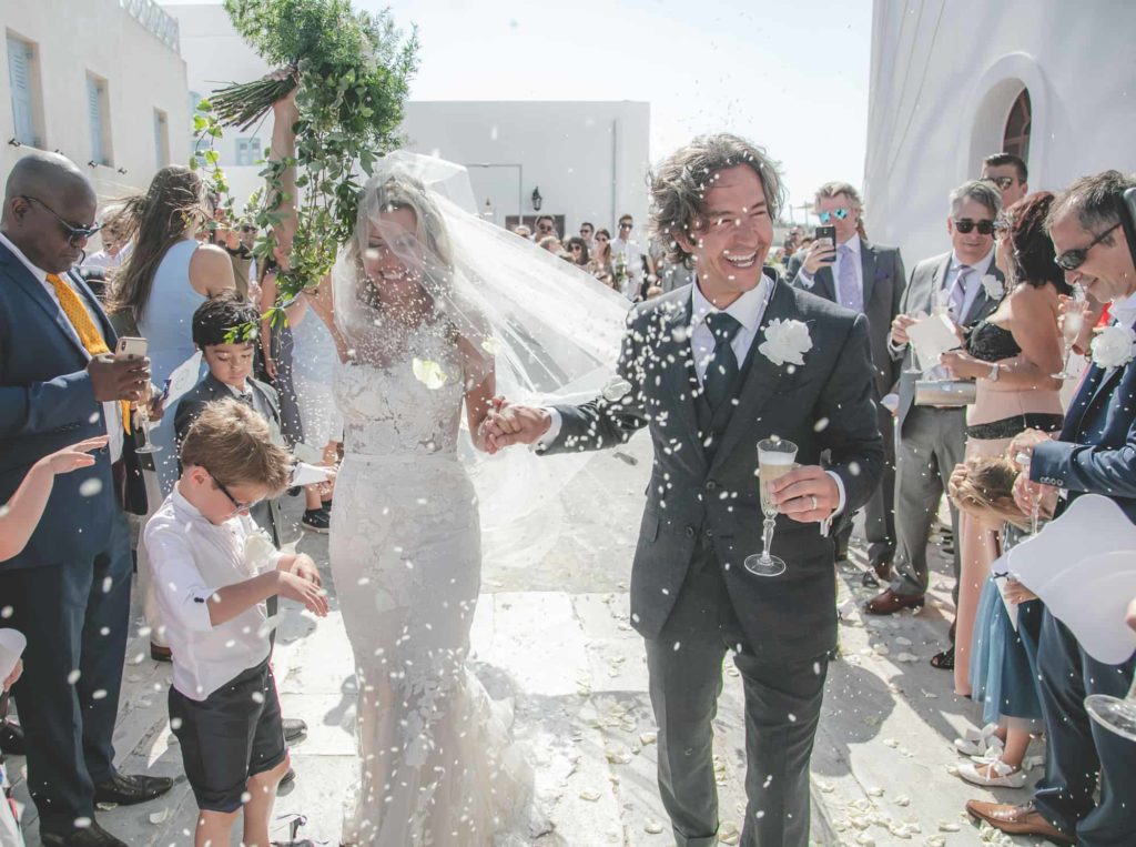 Destination wedding in Santorini