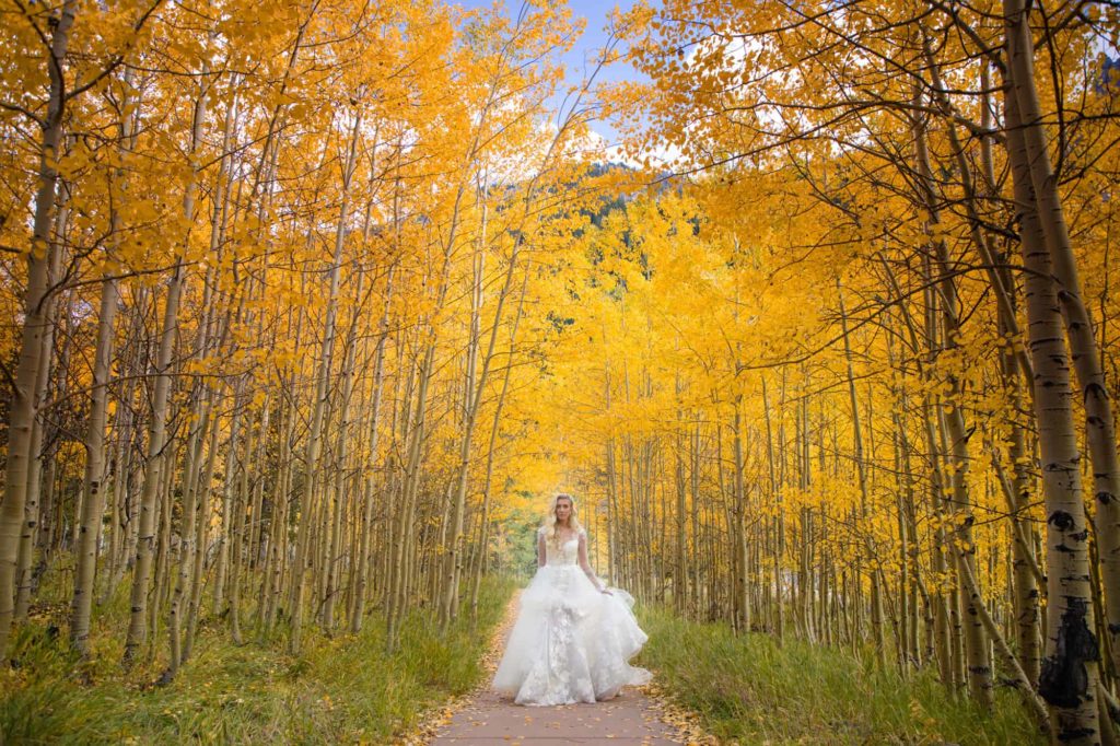 Aspen fall wedding