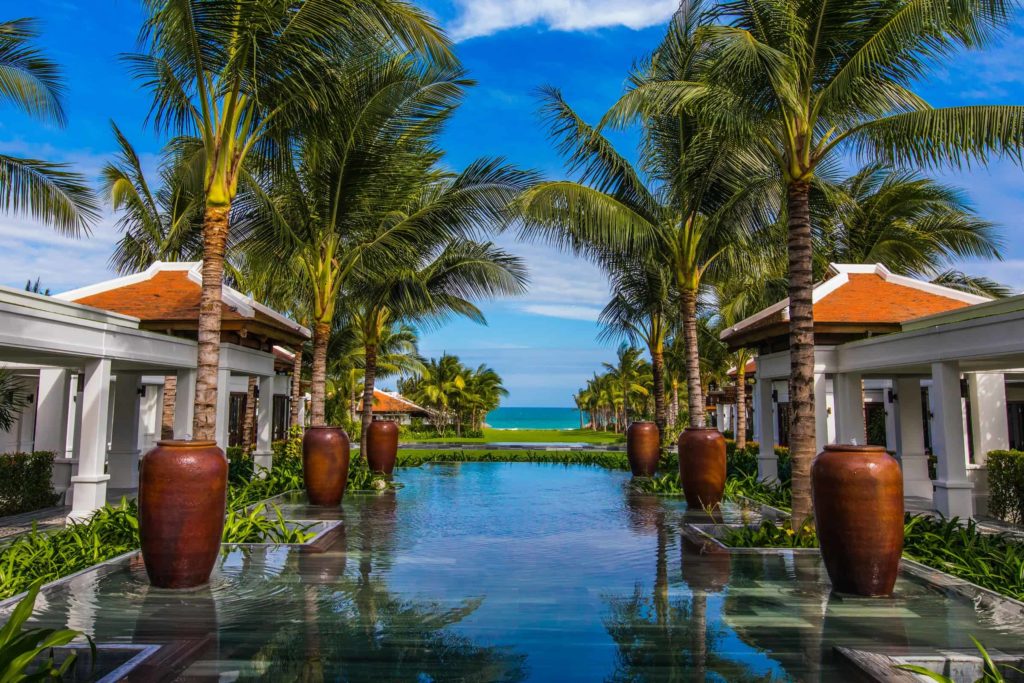 Top destination wedding venue in lobby of Thailand resort